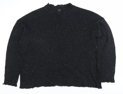 Womens UK Size 2XL River Island Black Pullover Jumper