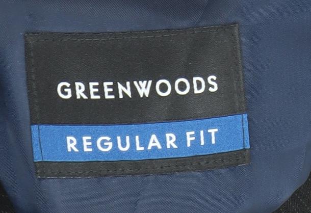 Mens UK Size 40 Greenwoods Regular Black Suit Jacket