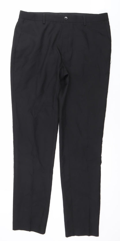 Marks and Spencer Men's Black 34L Skinny Dress Pants