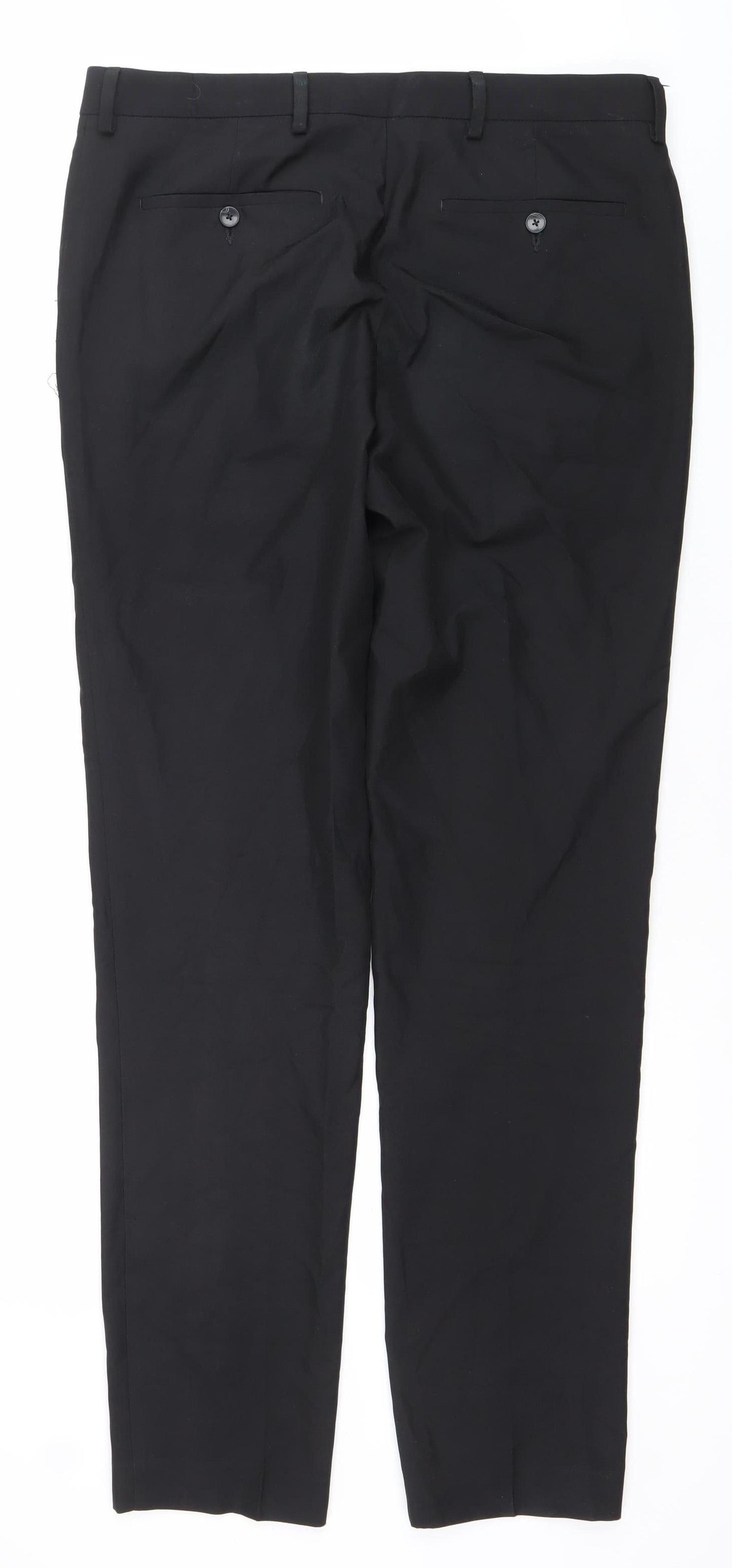 Marks and Spencer Men's Black 34L Skinny Dress Pants