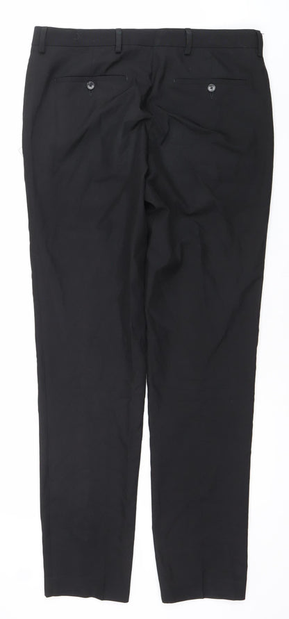 Marks and Spencer Men's Black 34L Skinny Dress Pants