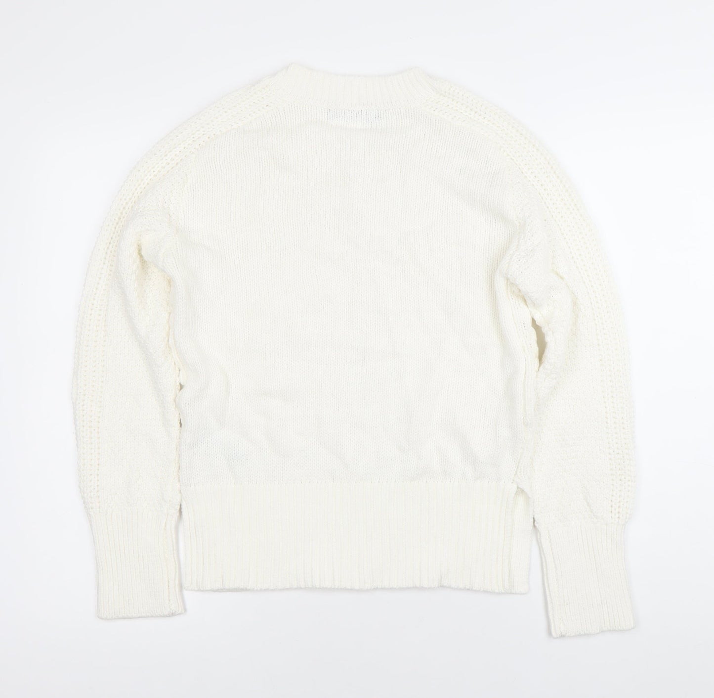 Womens UK Size S Marks and Spencer Ivory Pullover Jumper