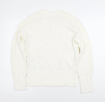 Womens UK Size S Marks and Spencer Ivory Pullover Jumper