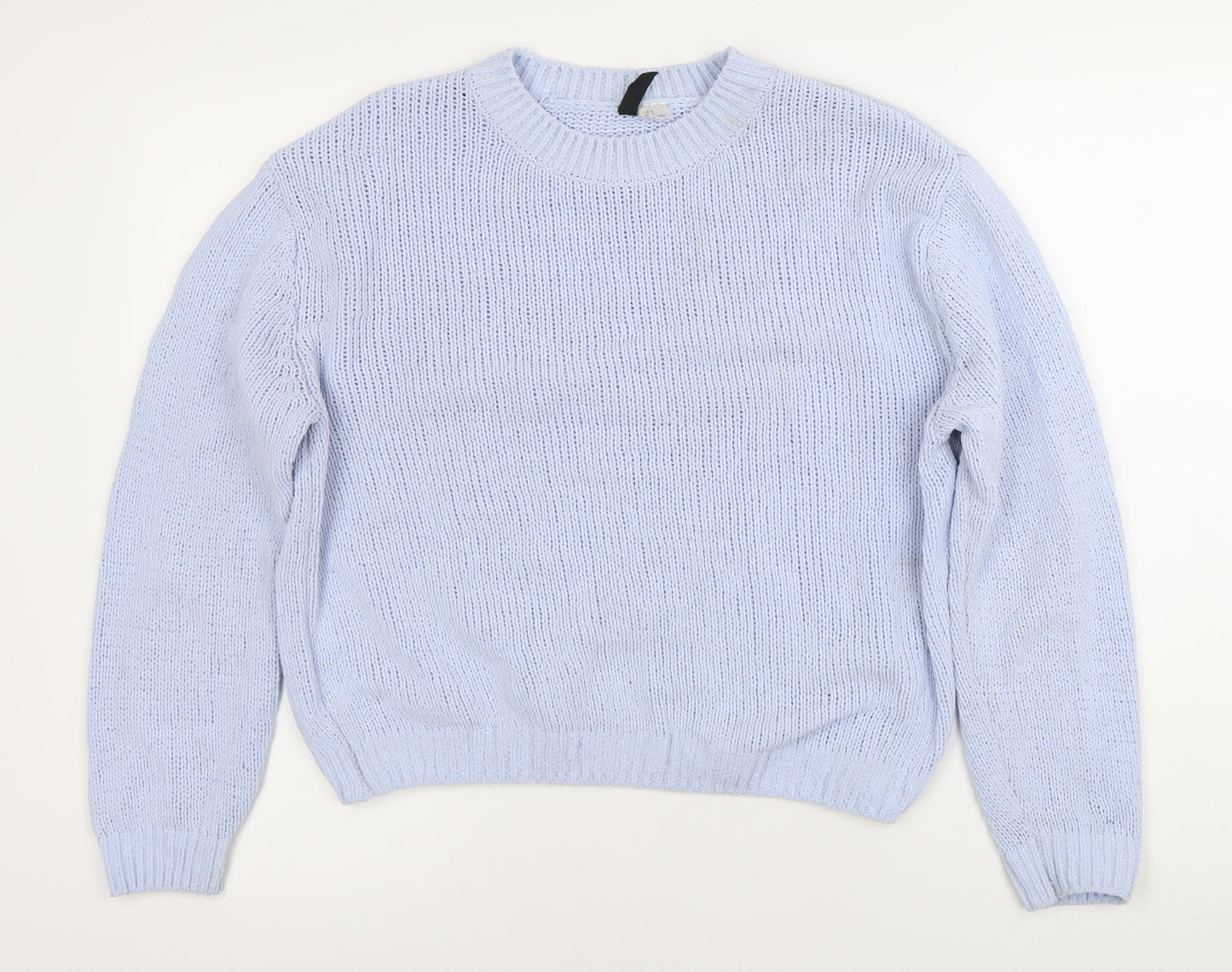 Womens UK Size S Divided Blue Pullover Jumper