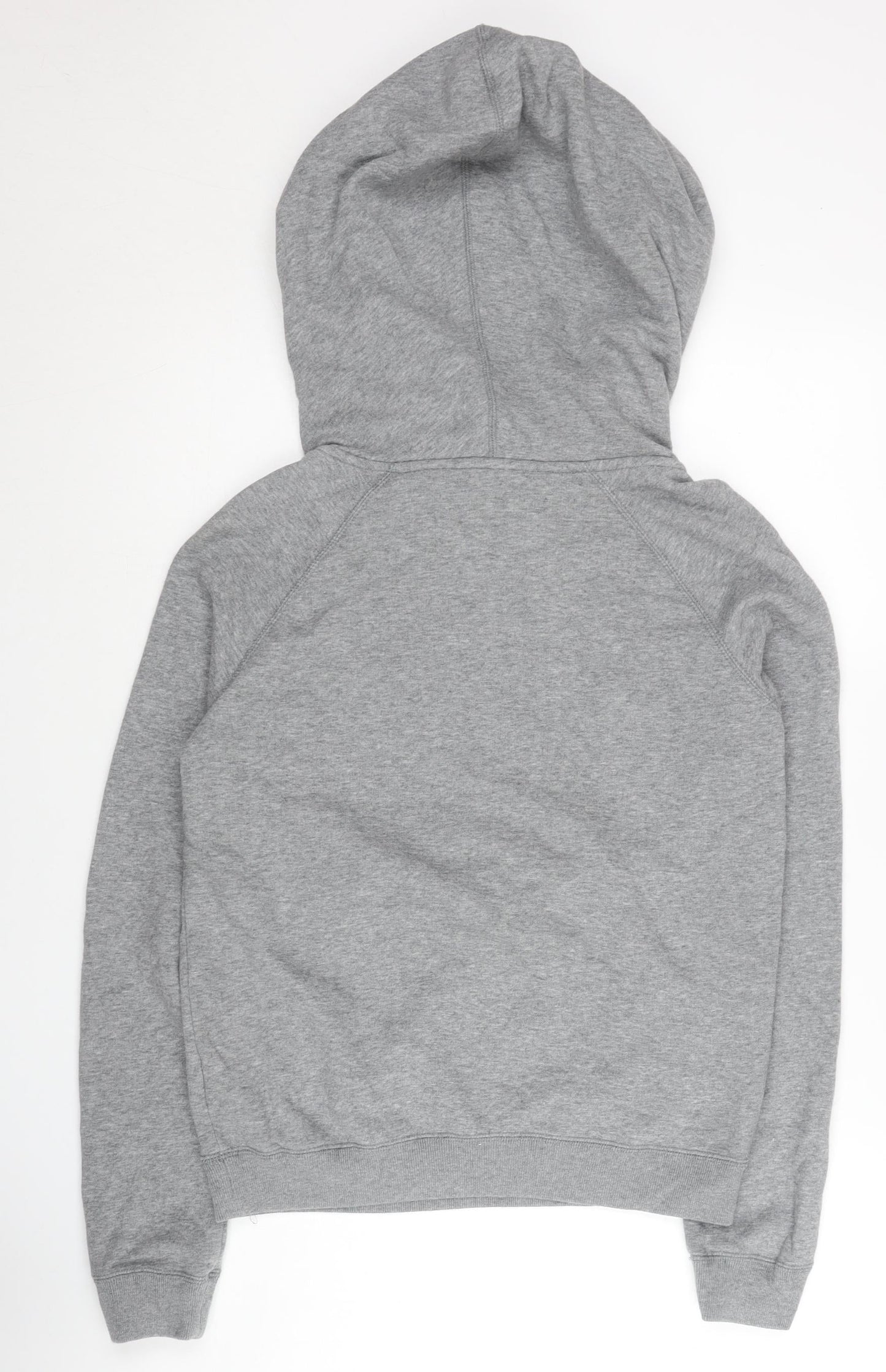 Nike Women's Grey M Pullover Hoodie Raglan Sleeve Sportswear
