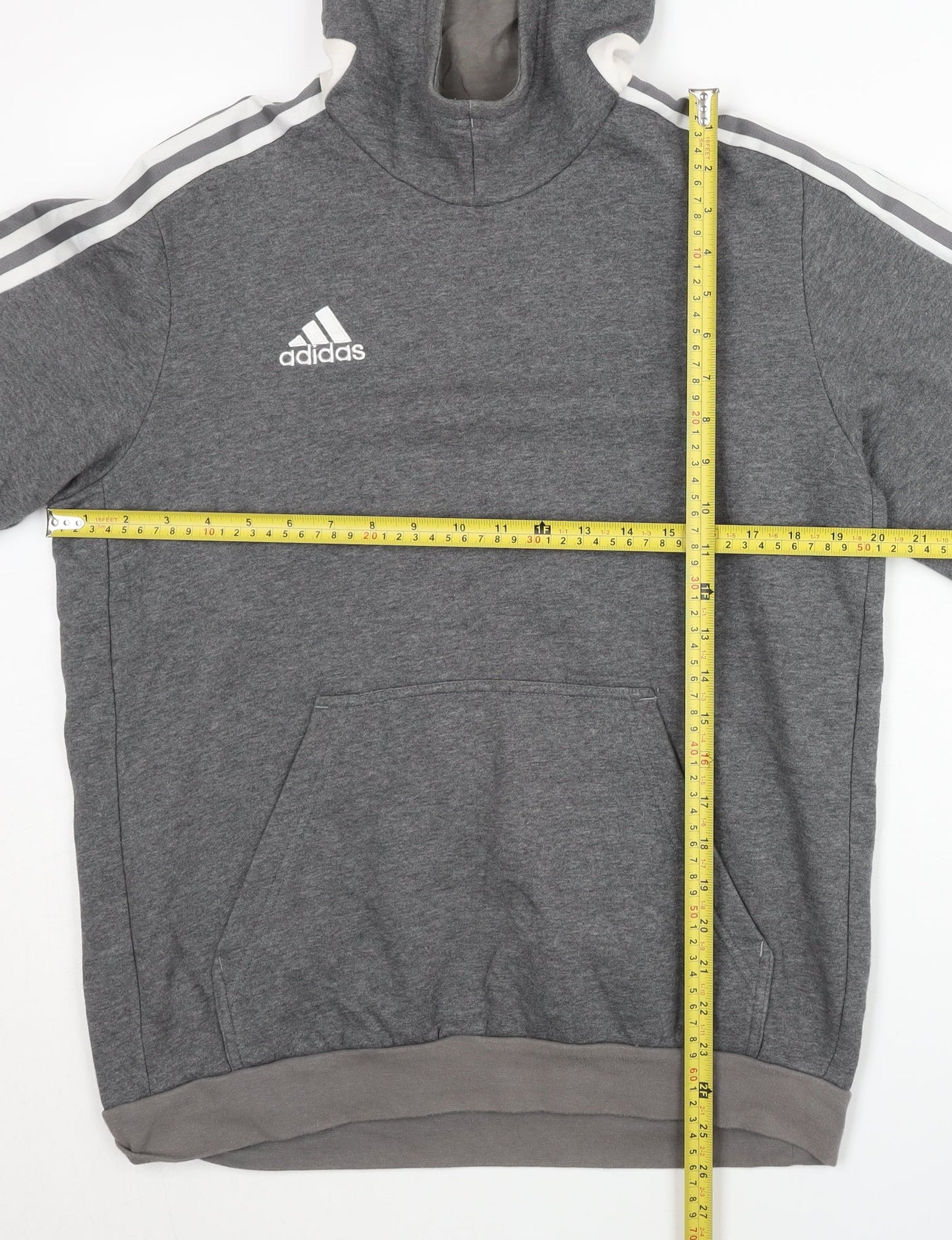 Mens UK Size M adidas Grey Pullover Hoodie