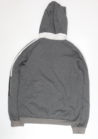Mens UK Size M adidas Grey Pullover Hoodie
