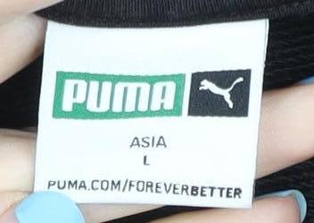 Mens UK Size M PUMA Black Pullover Hoodie
