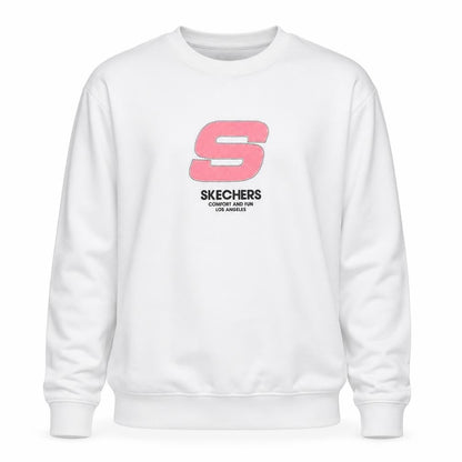 Mens UK Size L Skechers White Pullover Sweatshirt
