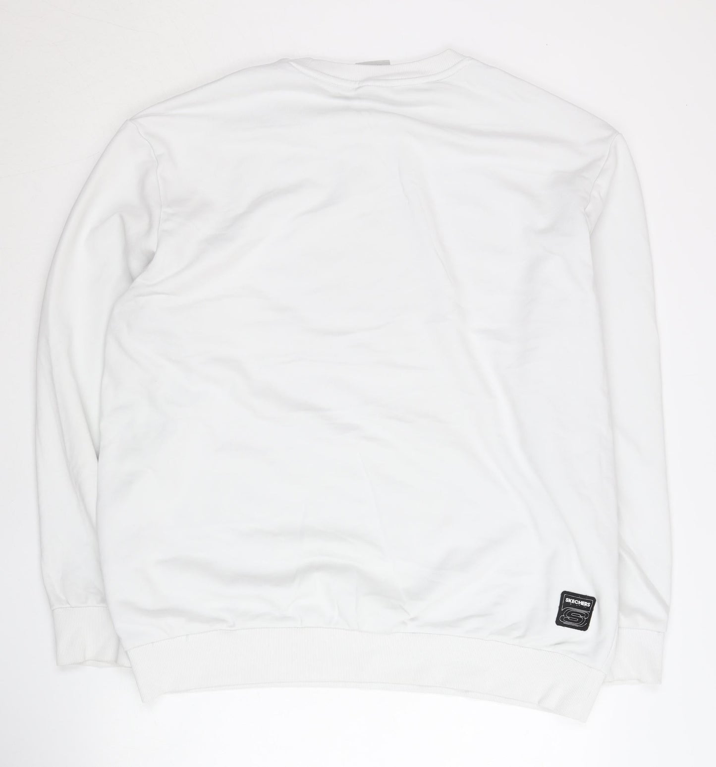 Mens UK Size L Skechers White Pullover Sweatshirt
