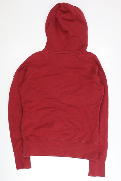 Nike Women's Red XL Pullover Hoodie 1/2 Zip Cotton Sportswear