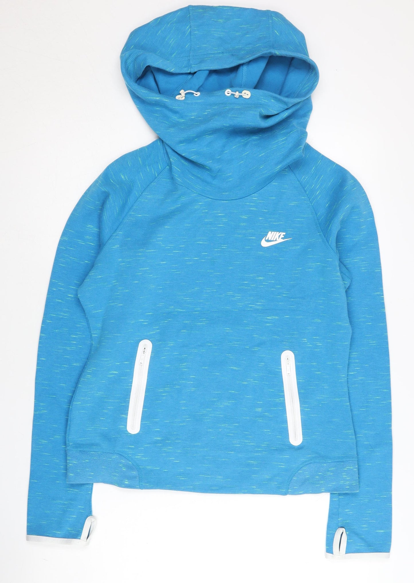 Nike Women's Blue XL Pullover Hoodie with Zip Pockets