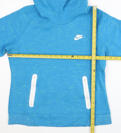 Nike Women's Blue XL Pullover Hoodie with Zip Pockets