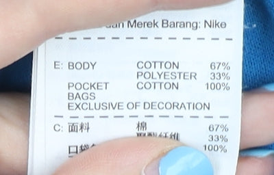 Nike Women's Blue XL Pullover Hoodie with Zip Pockets