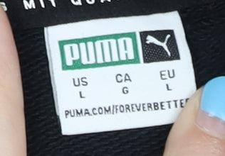 Womens UK Size 14 PUMA Black Pullover Hoodie