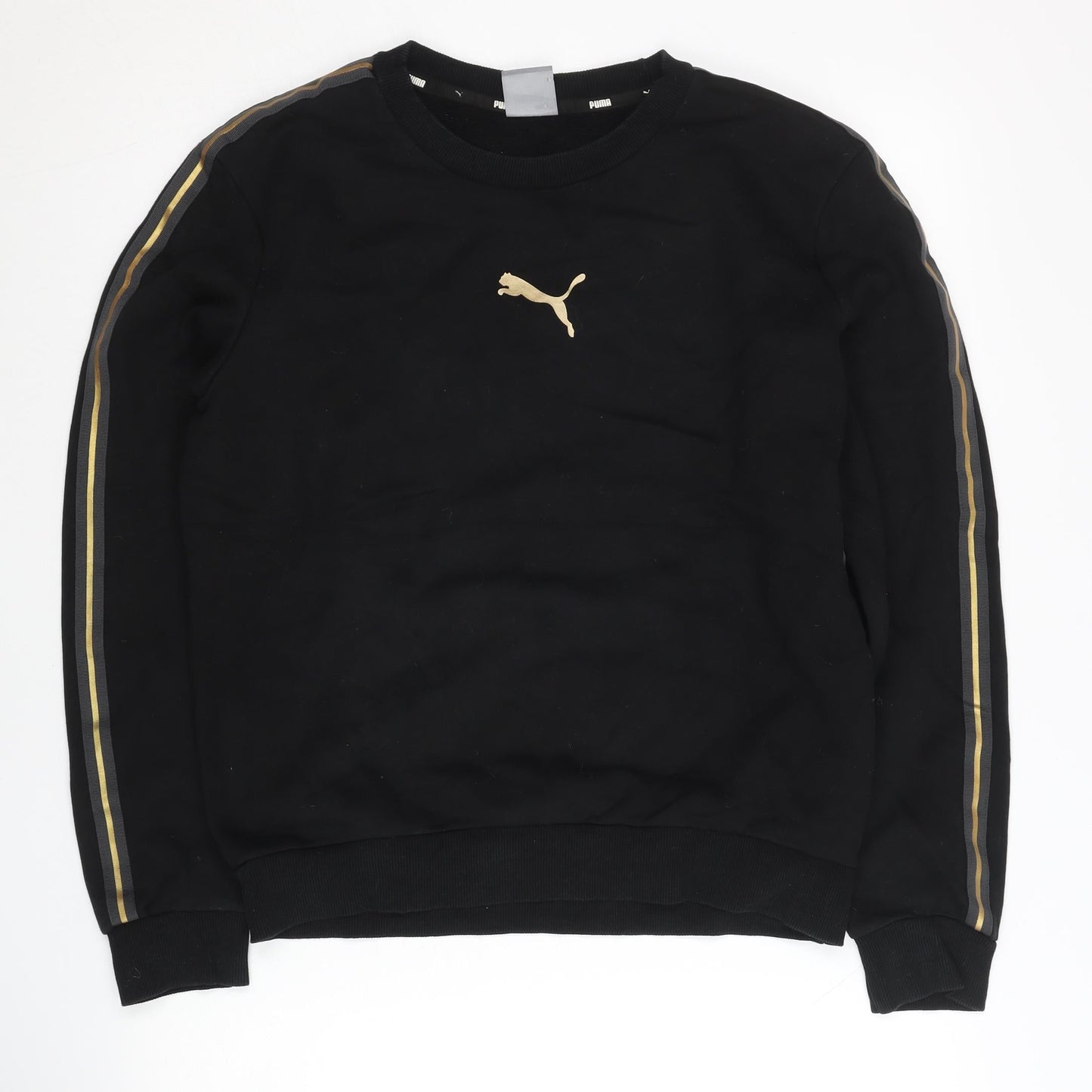 Mens UK Size S PUMA Black Pullover Sweatshirt