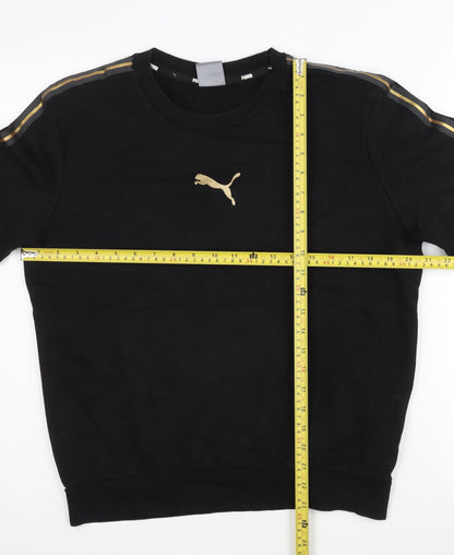 Mens UK Size S PUMA Black Pullover Sweatshirt