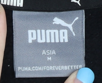 Mens UK Size S PUMA Black Pullover Sweatshirt