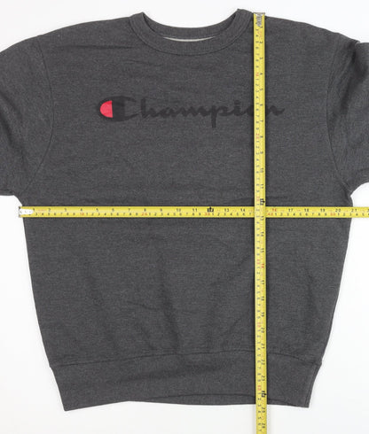 Mens UK Size S Champion Grey Pullover Sweatshirt