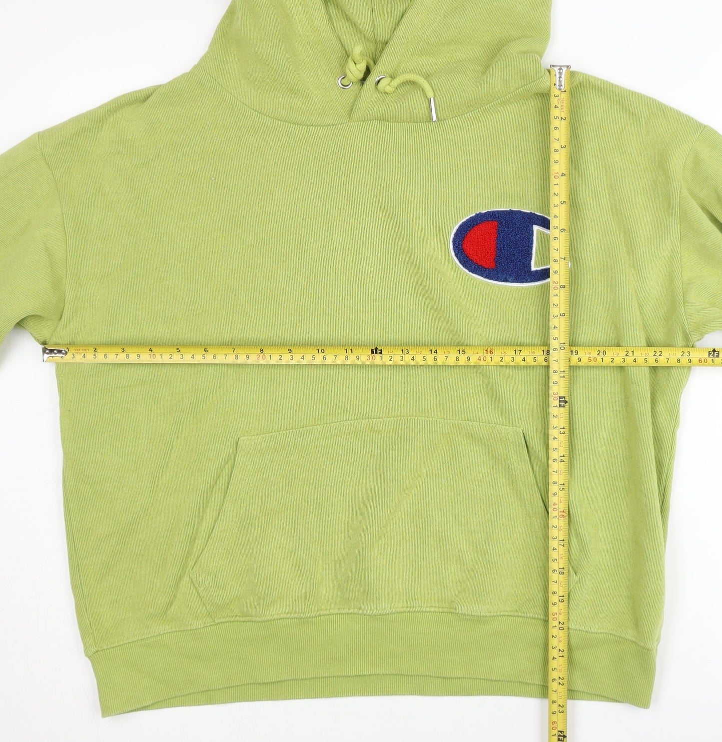 Champion Women’s Green Pullover Hoodie Large Logo Sportswear