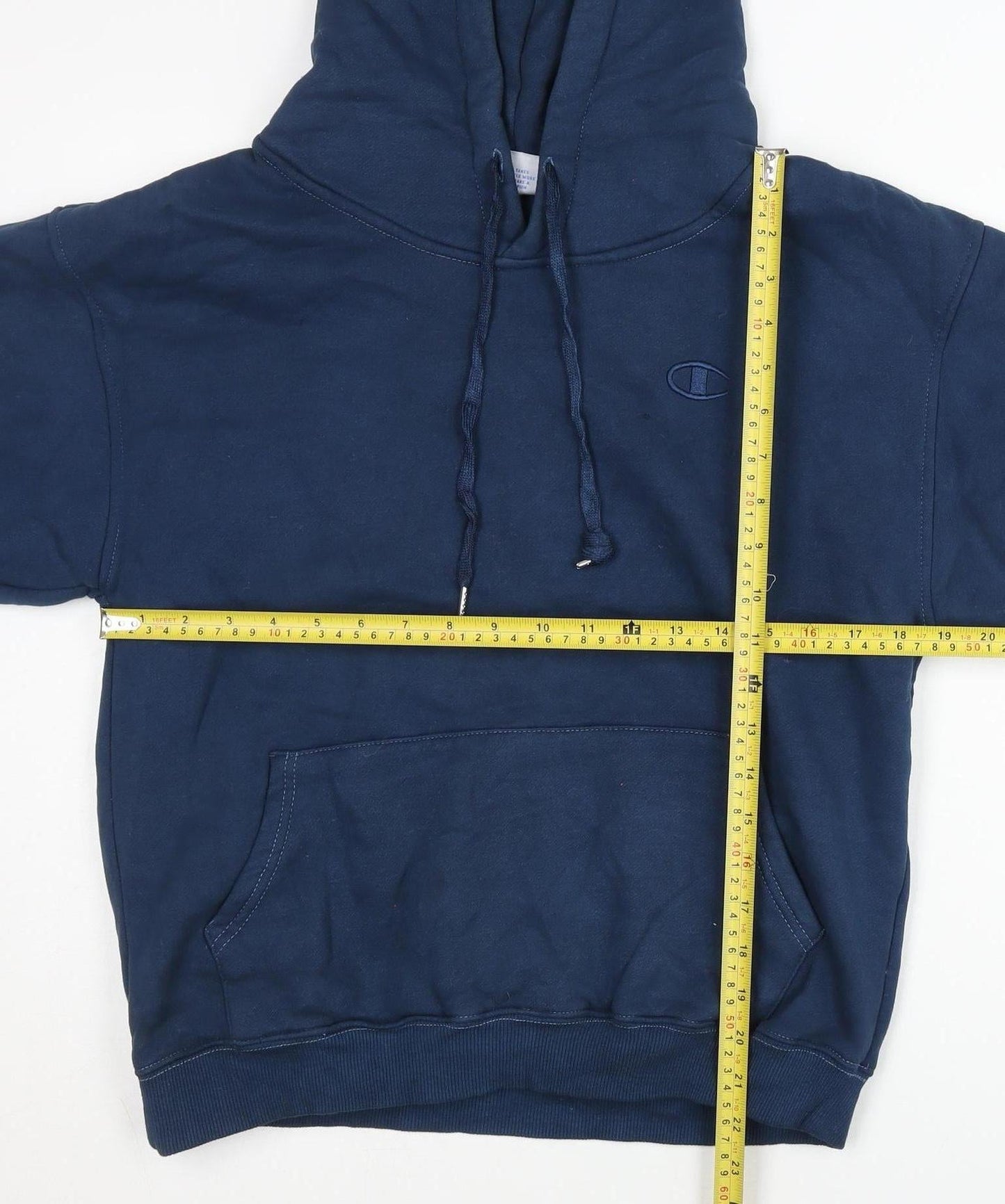 Mens UK Size S Champion Blue Pullover Hoodie