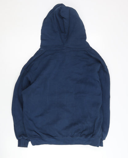 Mens UK Size S Champion Blue Pullover Hoodie