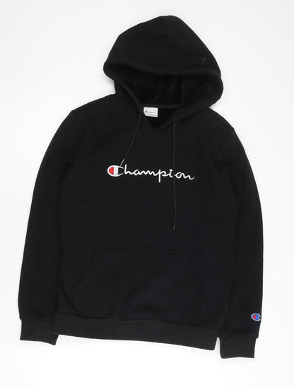 Mens UK Size M Champion Black Pullover Hoodie