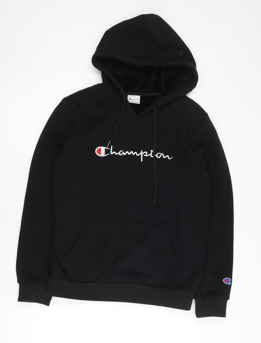 Mens UK Size M Champion Black Pullover Hoodie