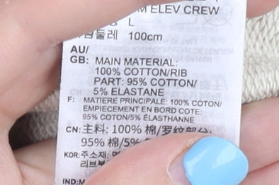 Adidas Men's Beige Graphic Pullover Sweatshirt L Regular Fit