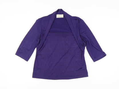 Womens UK Size 14 Minuet Purple Bolero Blouse