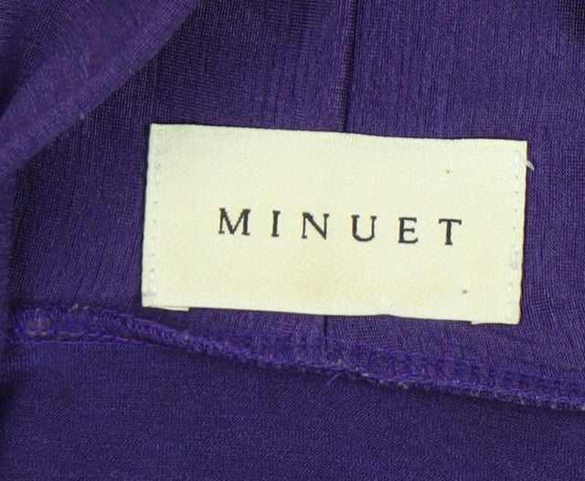 Womens UK Size 14 Minuet Purple Bolero Blouse