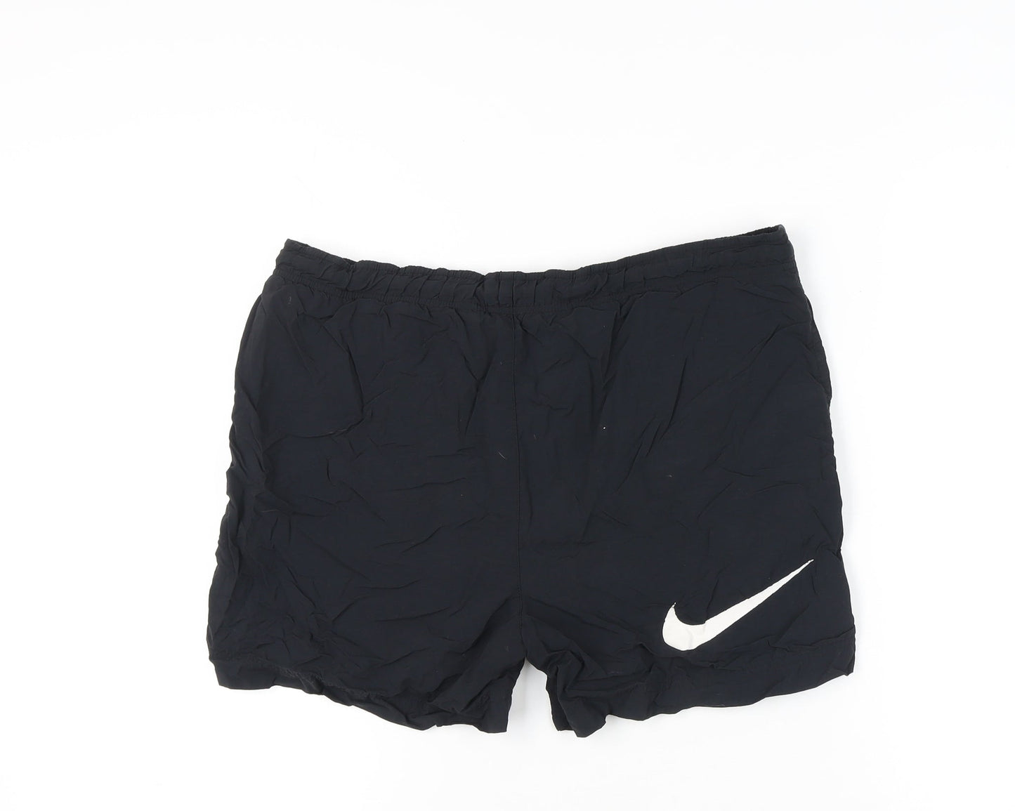 Nike Men's Black Small Swim Shorts Elastic Waist Quick Dry Mesh Lining