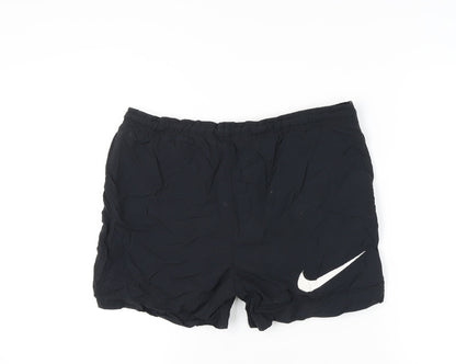Nike Men's Black Small Swim Shorts Elastic Waist Quick Dry Mesh Lining