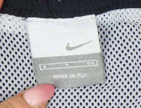 Nike Men's Black Small Swim Shorts Elastic Waist Quick Dry Mesh Lining