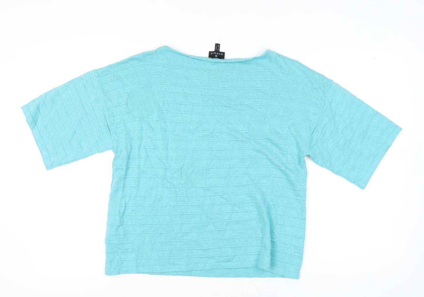 Womens UK Size 16 Marble Blue Pullover Jumper