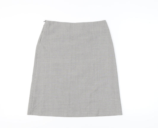 Mew Mew Women’s Grey Houndstooth Knee Length Pencil Skirt L