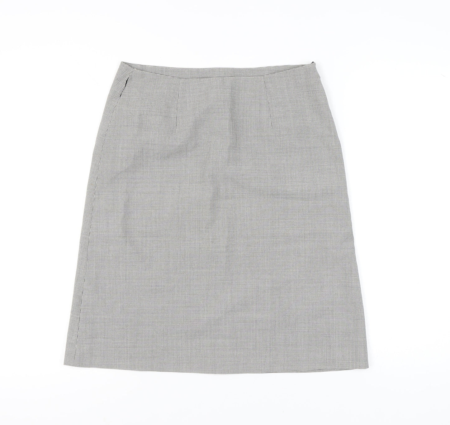Mew Mew Women’s Grey Houndstooth Knee Length Pencil Skirt L