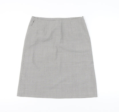 Mew Mew Women’s Grey Houndstooth Knee Length Pencil Skirt L