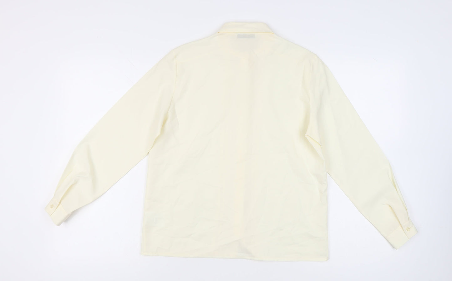 Womens UK Size 10 Eastex Ivory Basic Button-Up