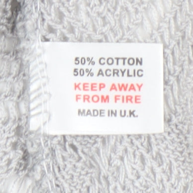 Womens UK Size M Pure & Natural Grey Cardigan Jumper