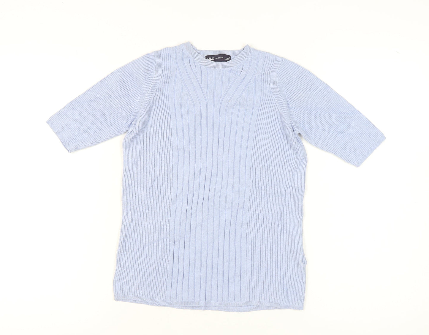 Womens UK Size M Marks and Spencer Blue Pullover Jumper