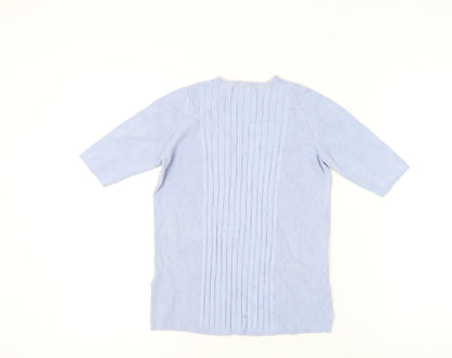 Womens UK Size M Marks and Spencer Blue Pullover Jumper