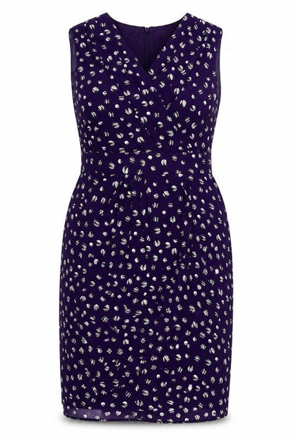 Rocha John Rocha Women’s Purple Polka Dot Wrap Dress Size 16