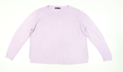 Womens UK Size 20 Marks and Spencer Purple Pullover Jumper