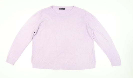 Womens UK Size 20 Marks and Spencer Purple Pullover Jumper