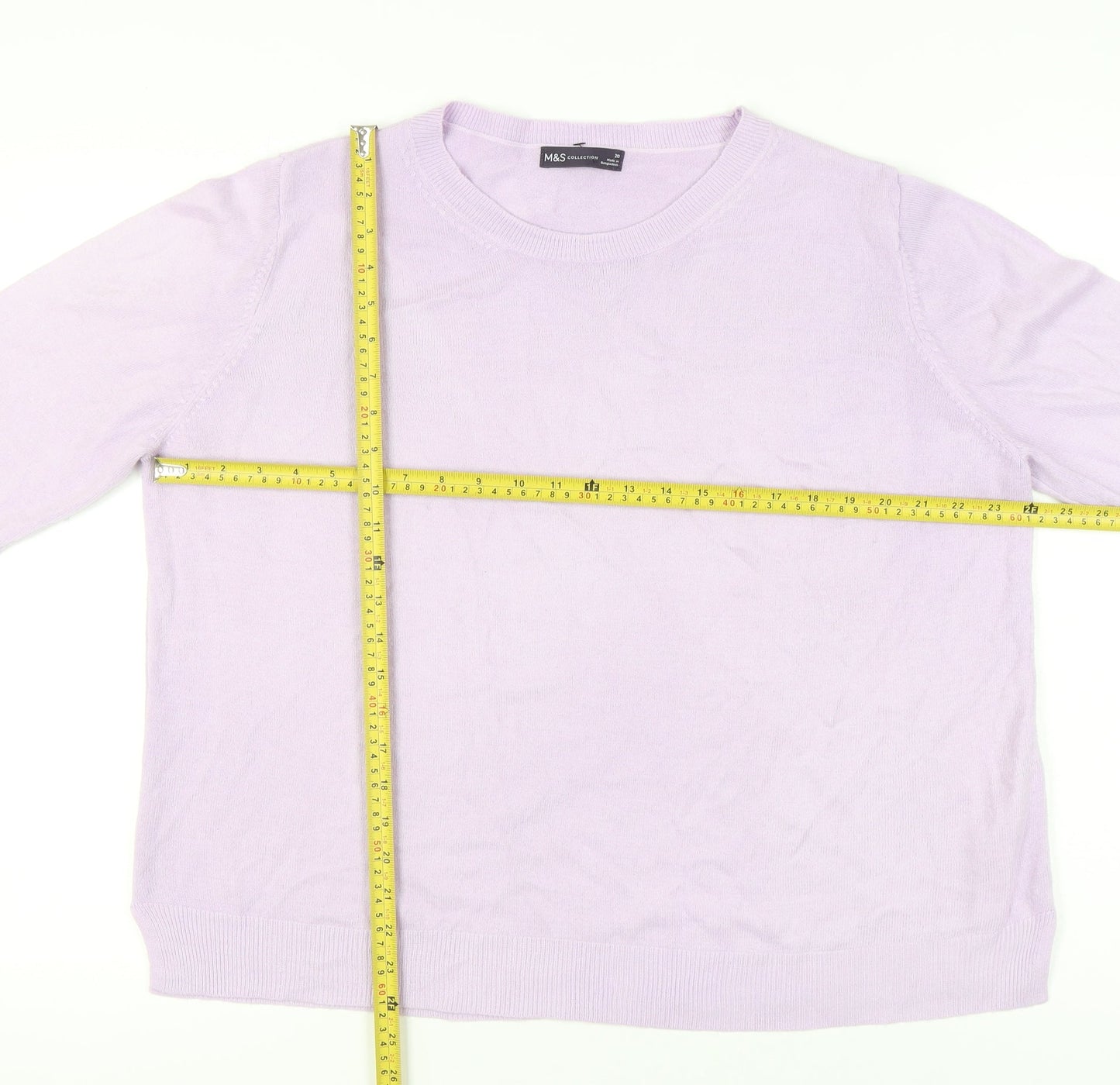 Womens UK Size 20 Marks and Spencer Purple Pullover Jumper