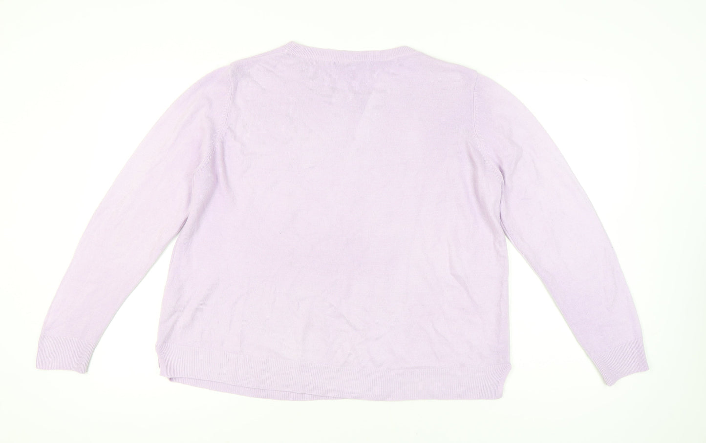 Womens UK Size 20 Marks and Spencer Purple Pullover Jumper