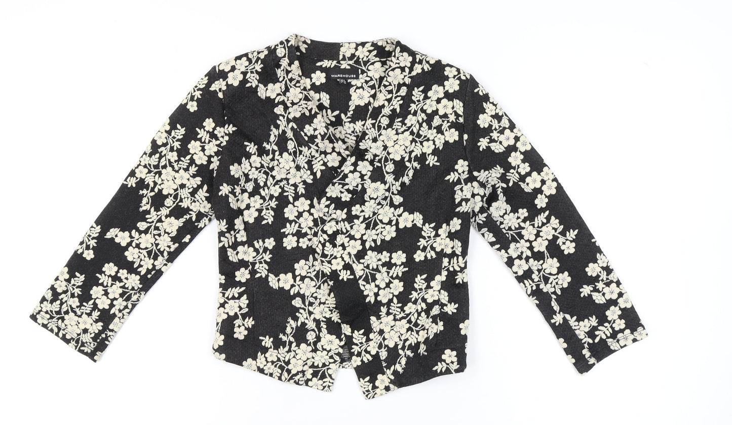 Womens UK Size 6 Warehouse Black Blazer