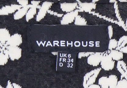 Womens UK Size 6 Warehouse Black Blazer