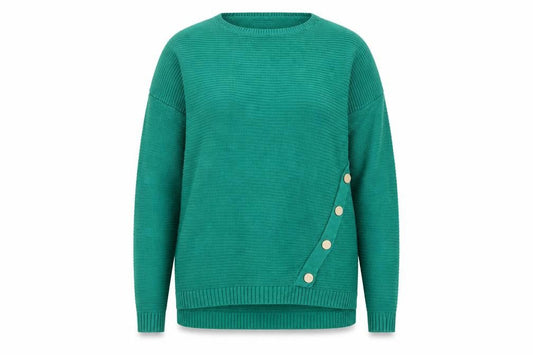 Womens UK Size M Peacocks Green Pullover Jumper